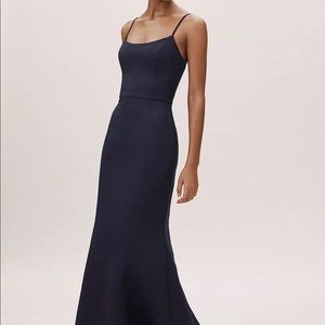 NEW bhldn navy formal dress, bridesmaid, black tie